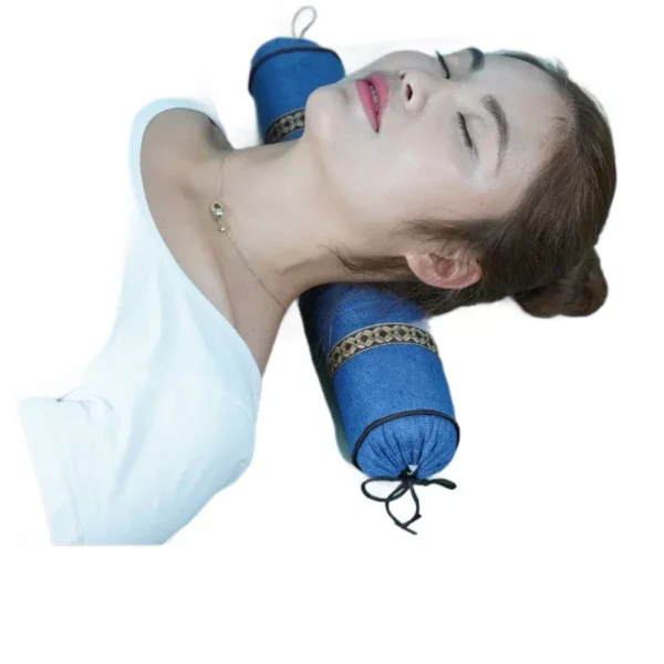 mugwort pillow (4) Aged Mugwort Cervical Support Round Pillow