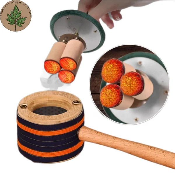 Traditional Handheld Moxa Wooden Box