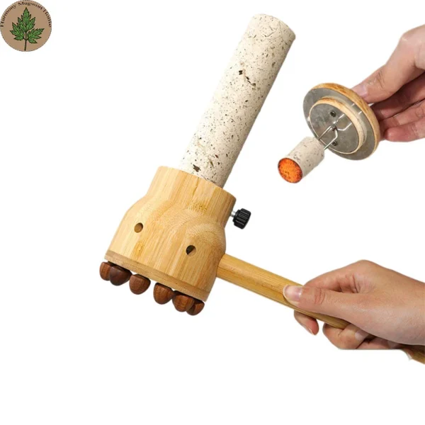 Traditional Handheld Moxa Wooden Box