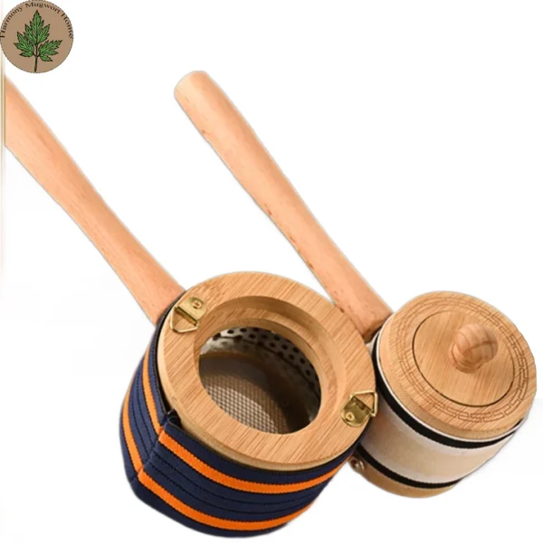 Traditional Handheld Moxa Wooden Box