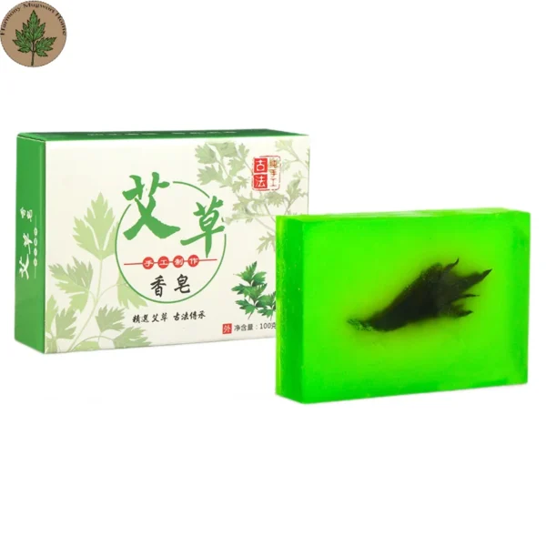 Mugwort Handmade Herbal Soap (1) Mugwort Handmade Mugwort Soap