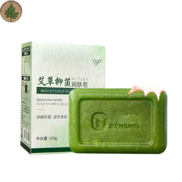 Mugwort Handmade Herbal Soap (2) Mugwort Handmade Mugwort Soap