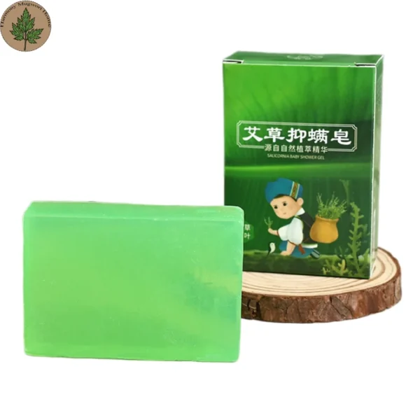 Mugwort Handmade Herbal Soap (3) Mugwort Handmade Mugwort Soap