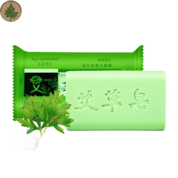 Mugwort Handmade Herbal Soap (4) Mugwort Handmade Mugwort Soap