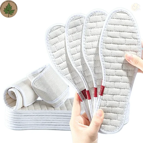 Mugwort Linen Deodorizing Insole (2) Mugwort Linen Deodorizing Insole