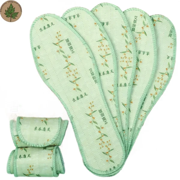 Mugwort Linen Deodorizing Insole (4) Mugwort Linen Deodorizing Insole