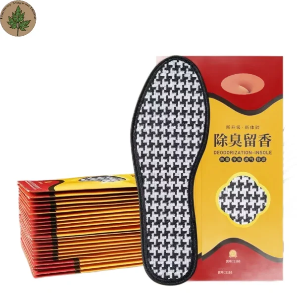Mugwort Linen Deodorizing Insole (5) Mugwort Linen Deodorizing Insole