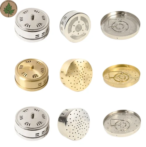 metal Moxibustion Box with Fabric Cover (10) Moxa Metal Box